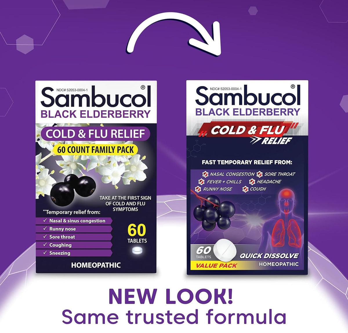 Sambucol Cold and Flu Relief Quick-Dissolving Tablets - 60 Count - image 2