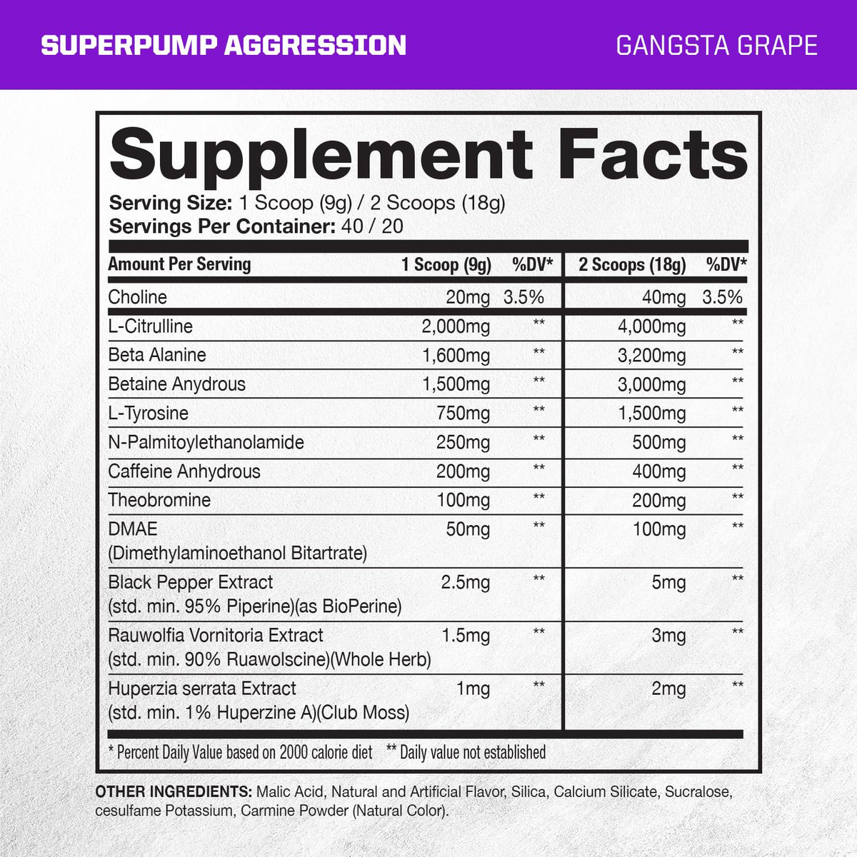 Gaspari Nutrition SuperPump Aggression Pre-Workout Powder - 40 Servings - image 2