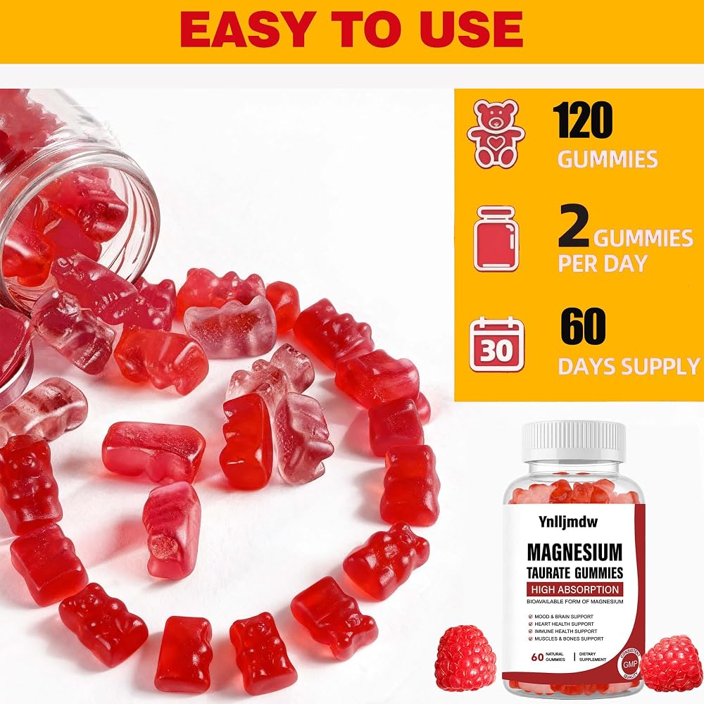 Ynlljmdw Magnesium Taurate Gummies