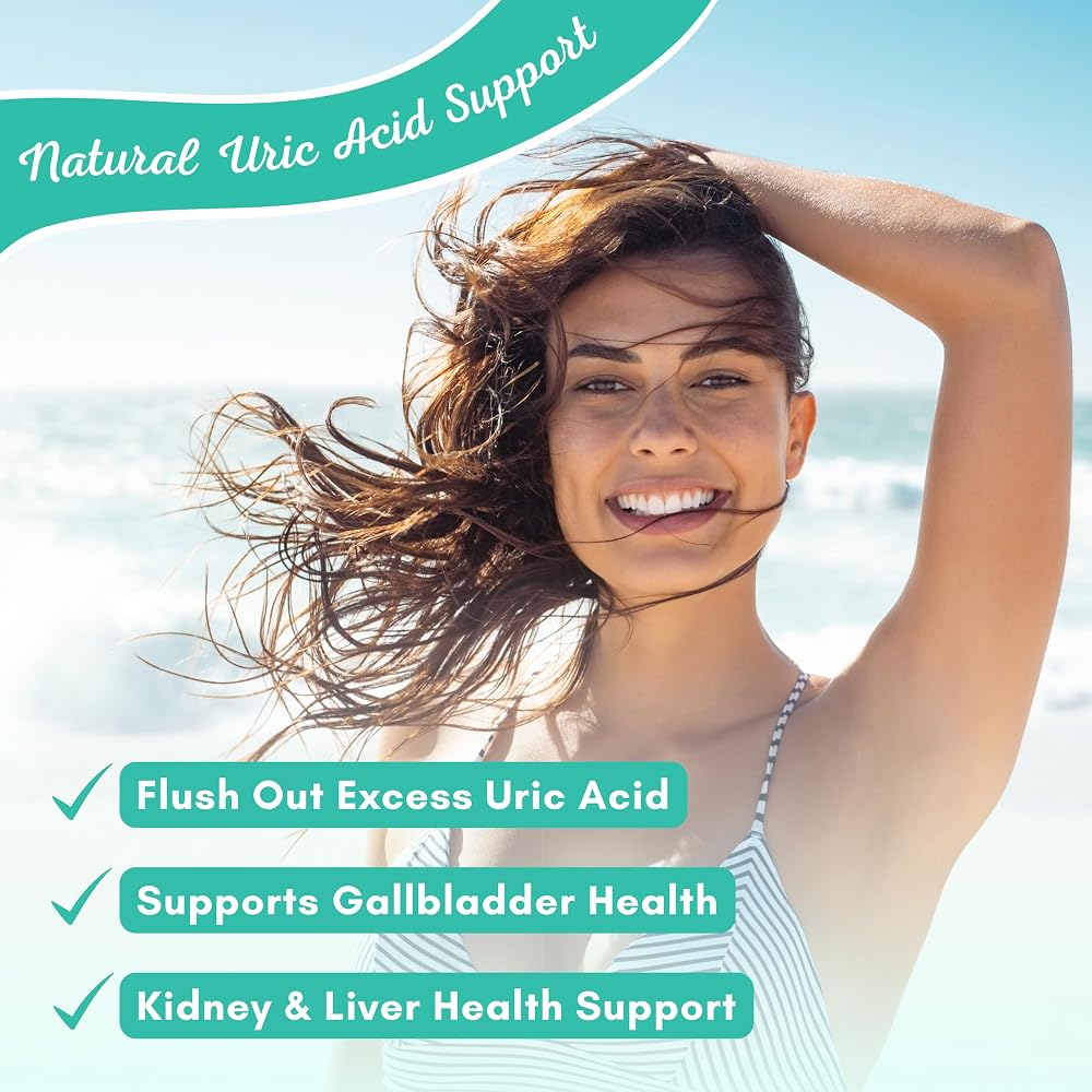 NutriONN Uric Acid Flush Herbal Supplement - 90 Capsules - image 2