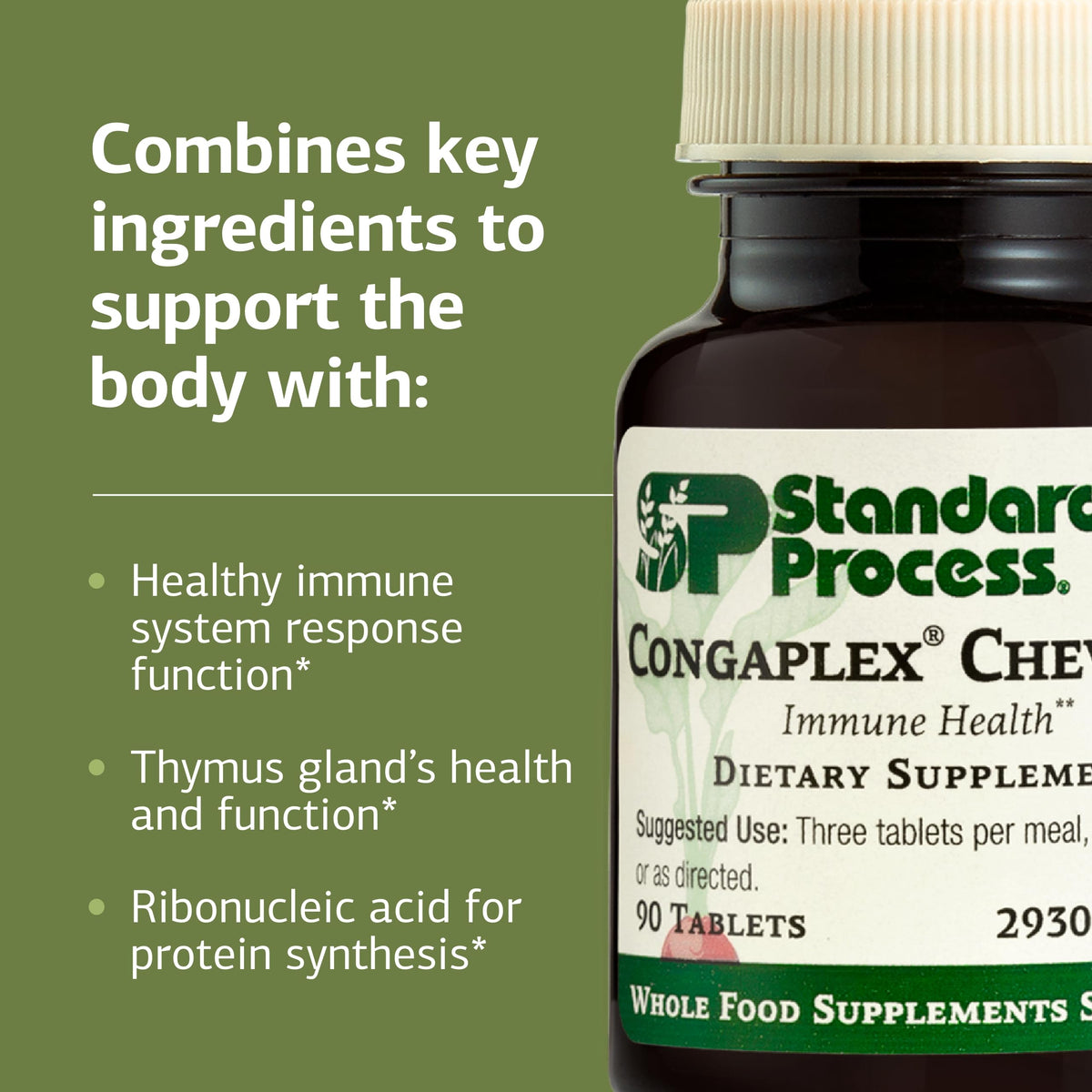 Standard Process Congaplex Chewable Immune Support - 90 Tablets - image 4