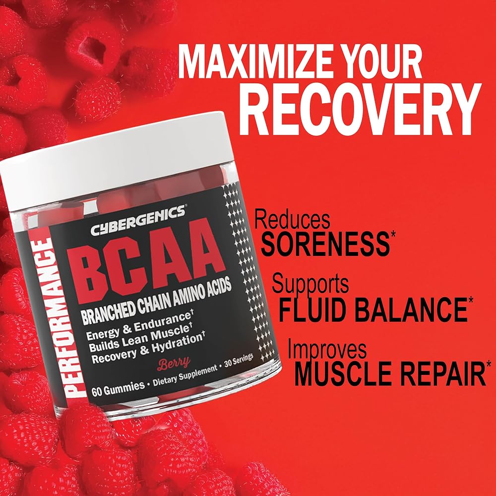 Cybergenics BCAA Gummies Energy Chews with Electrolytes - 60 Gummies - image 5