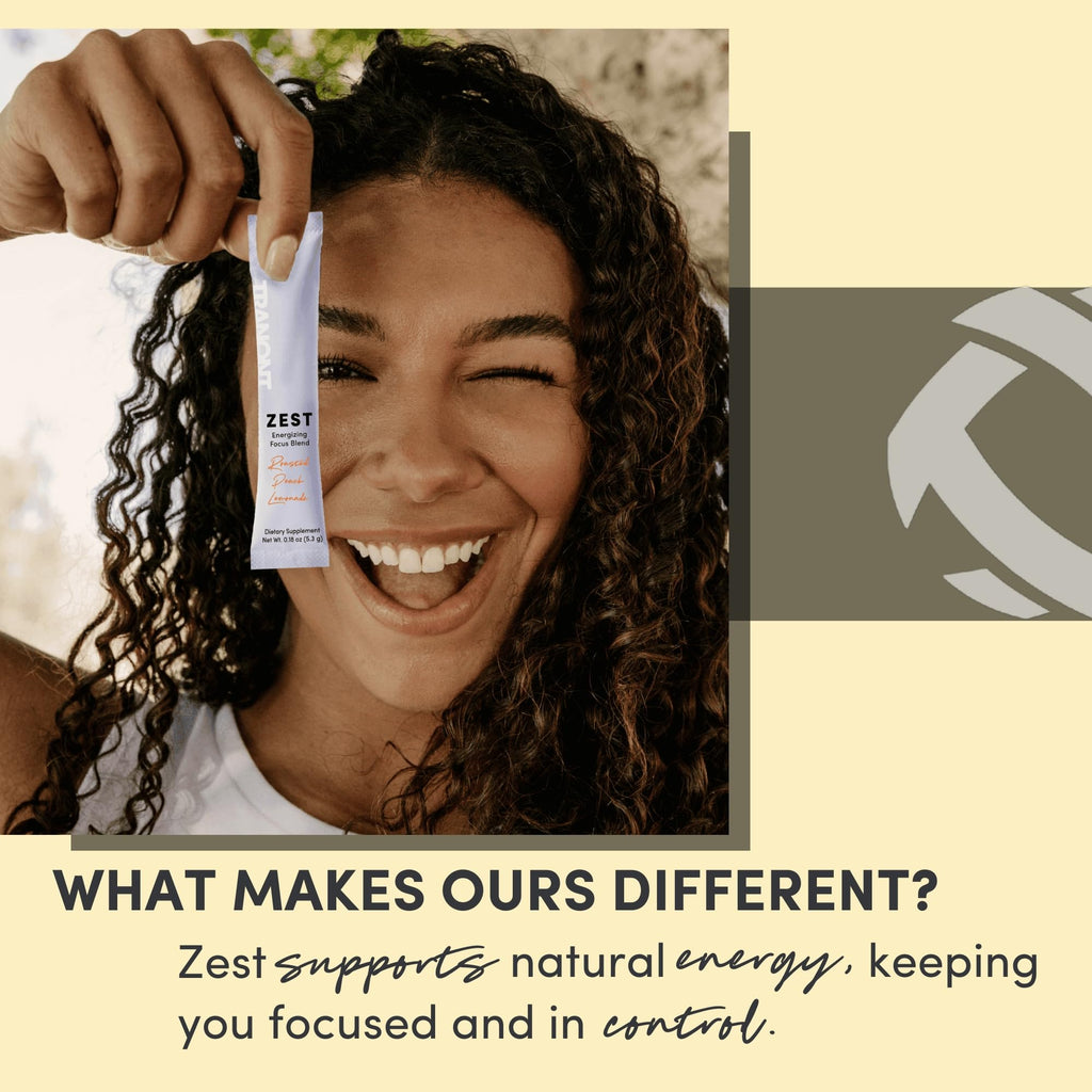 Tranont Zest Energizing Focus Blend Roasted Peach Lemonade - 15 Sticks - image 3