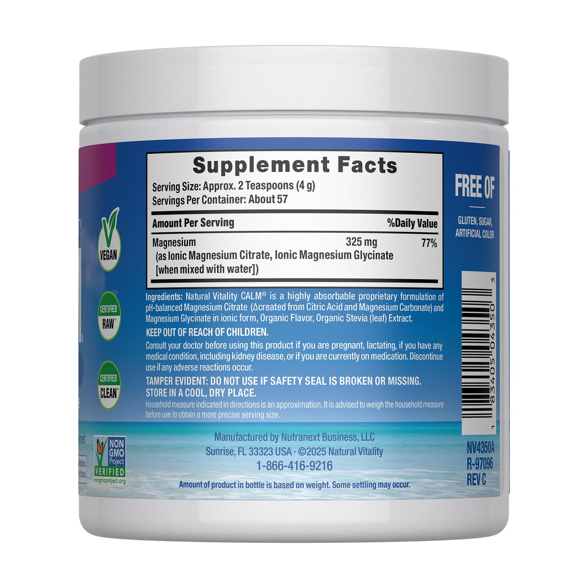 Natural Vitality Calm Magnesium Powder - 8 oz - image 2