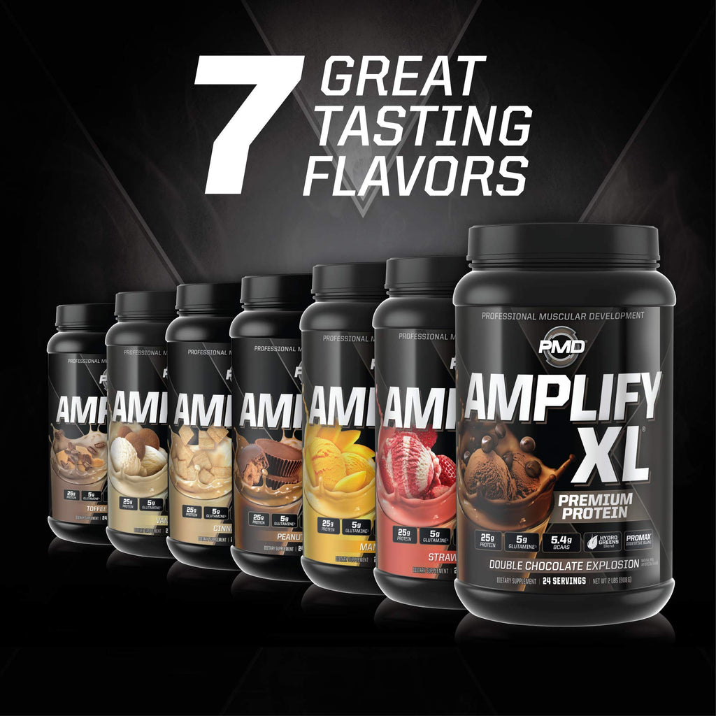 PMD Sports Amplify XL Whey Protein Hydro Greens Blend
