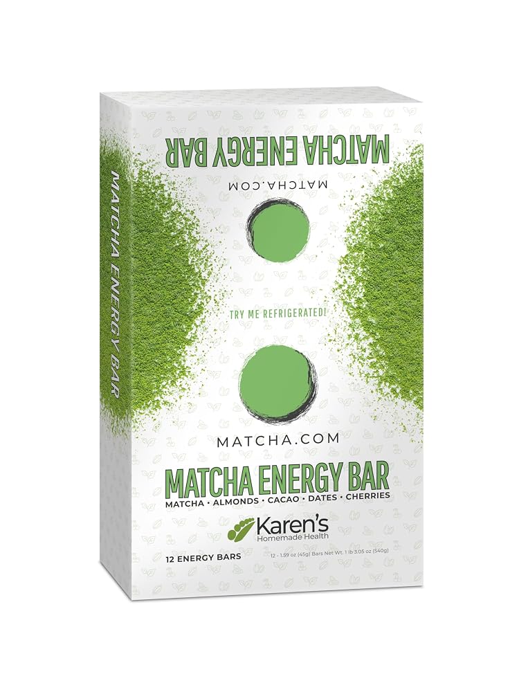 Karen's Homemade Health Matcha Energy Bar - 12 Bars - image 5
