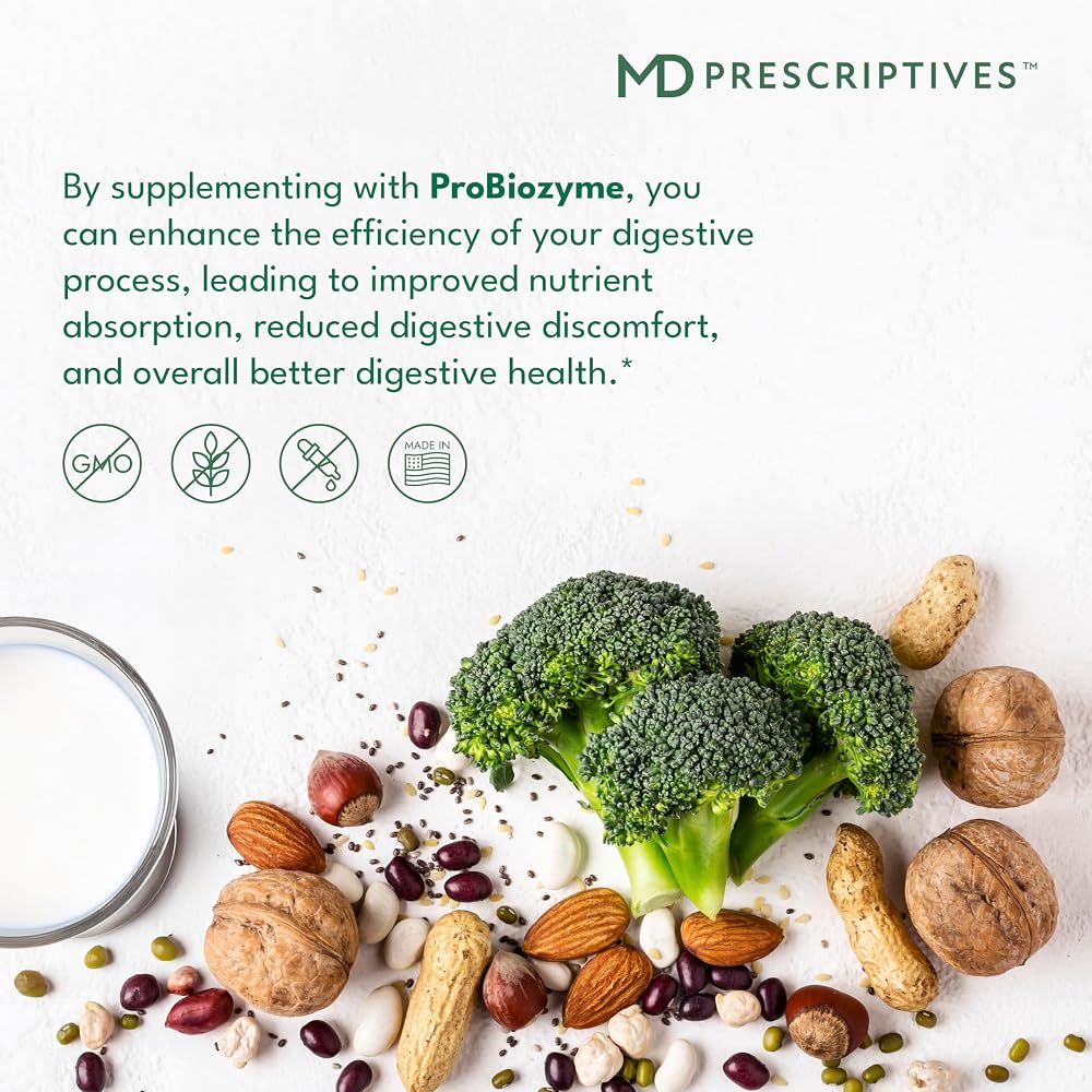 MD Prescriptives ProbioZyme Vegetarian Digestive Enzymes - 90 Capsules - image 4