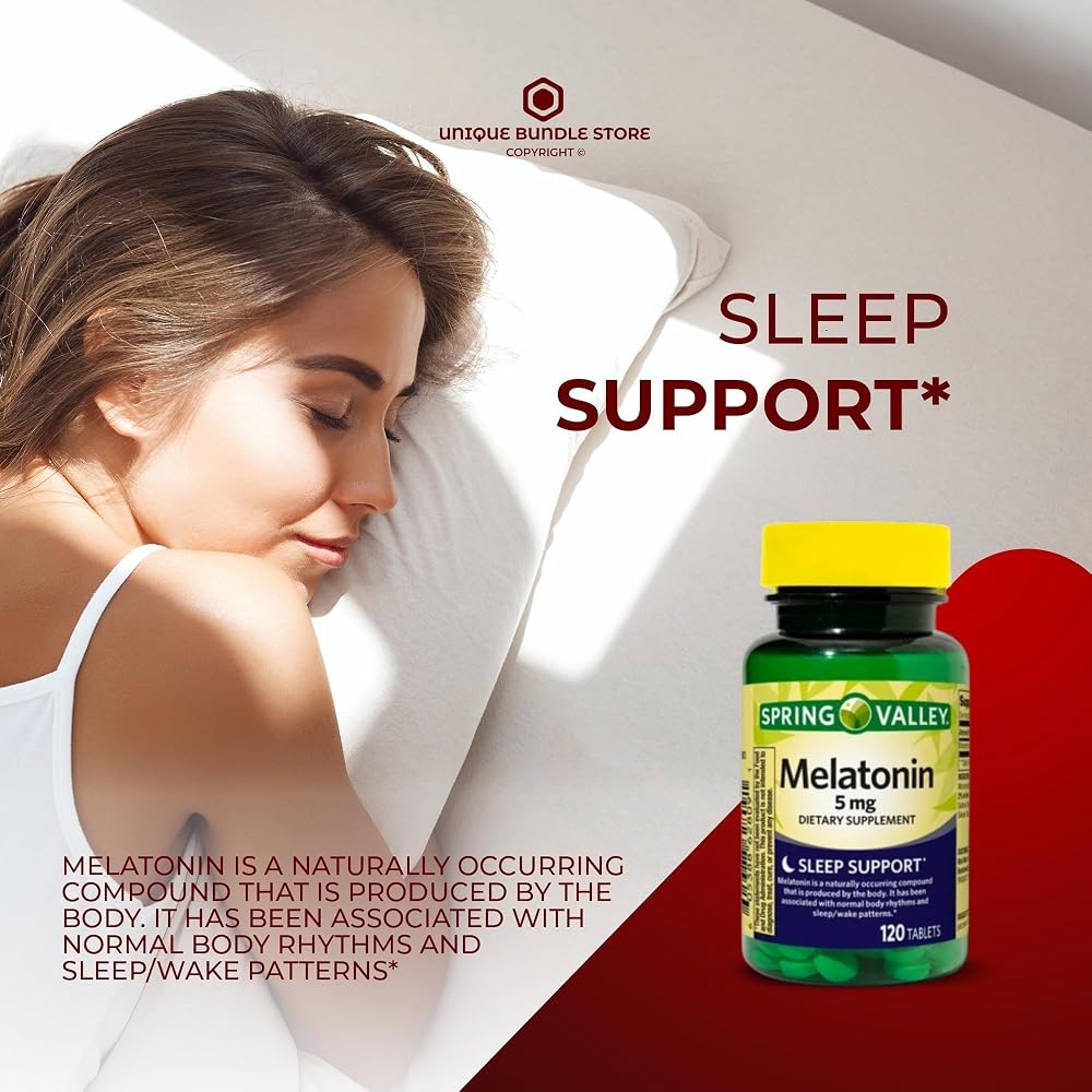Unique Bundle Melatonin 5mg Extended Release Tablets - 360 Count - image 2