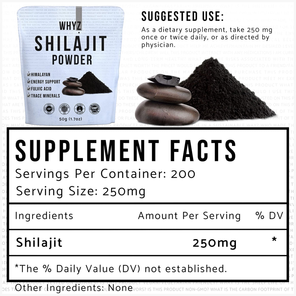 WHYZ Shilajit Powder with Fulvic Acid - 50g - image 2