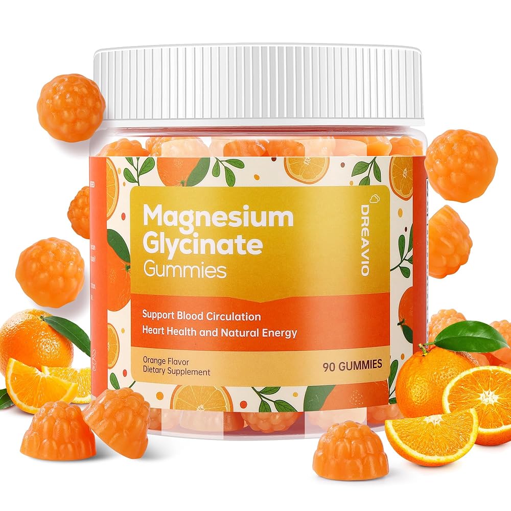 DREAVIO Magnesium Glycinate Gummies 400mg w/Magnesium L-Threonate