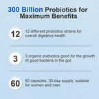 Linkvibe Probiotic 300 Billion CFU - Probiotic for Women and Men