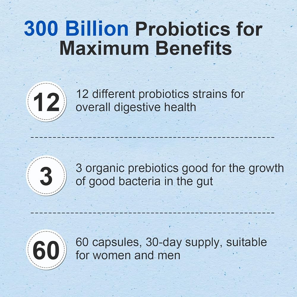 Linkvibe Probiotic 300 Billion CFU - Probiotic for Women and Men