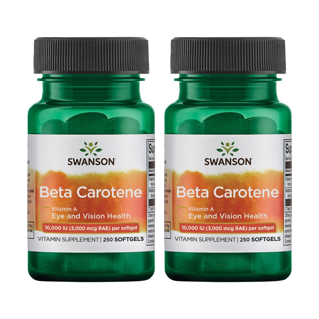 Swanson Beta-Carotene 3000mcg Vitamin A Supplement - 500 Softgels