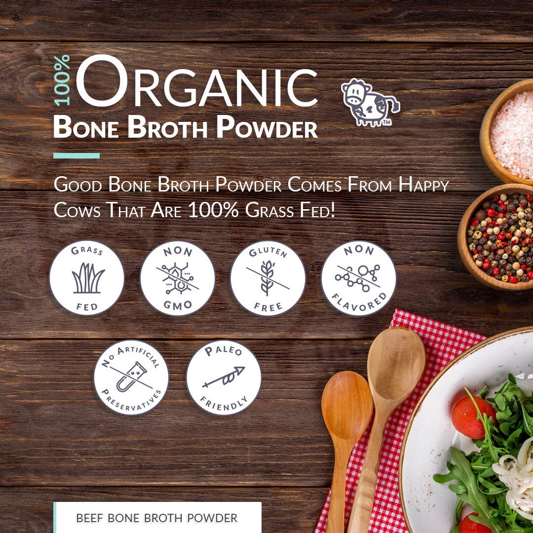 Organic Health Products Bone Broth Powder Pure Protein - 2 lb - image 2