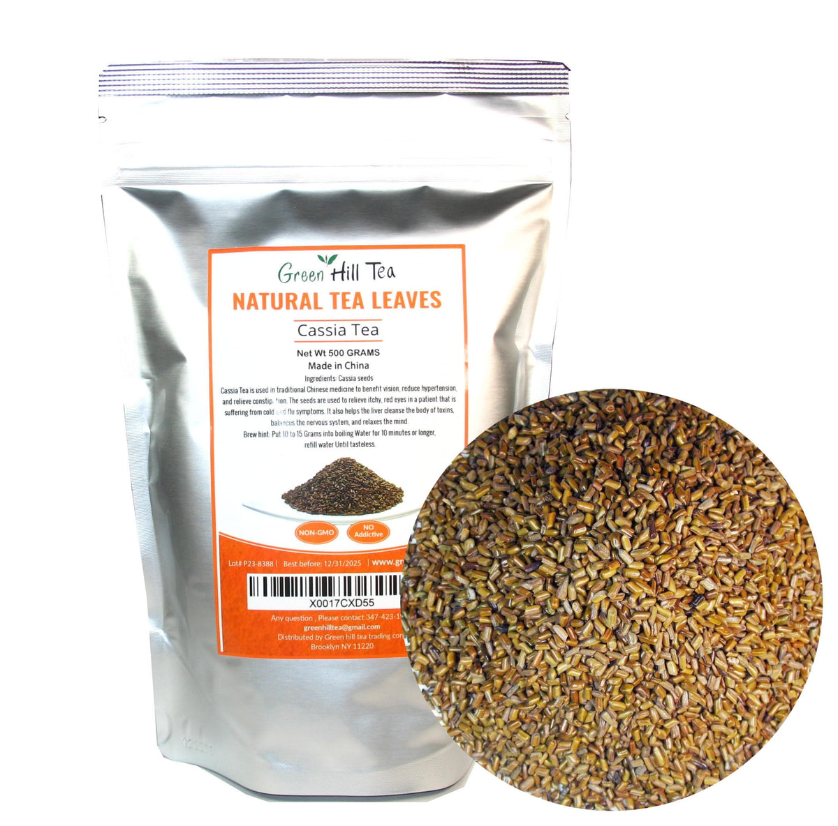 Greenhilltea Green Hill Cassia Tea Loose Leaf Herbal Tea - 500g