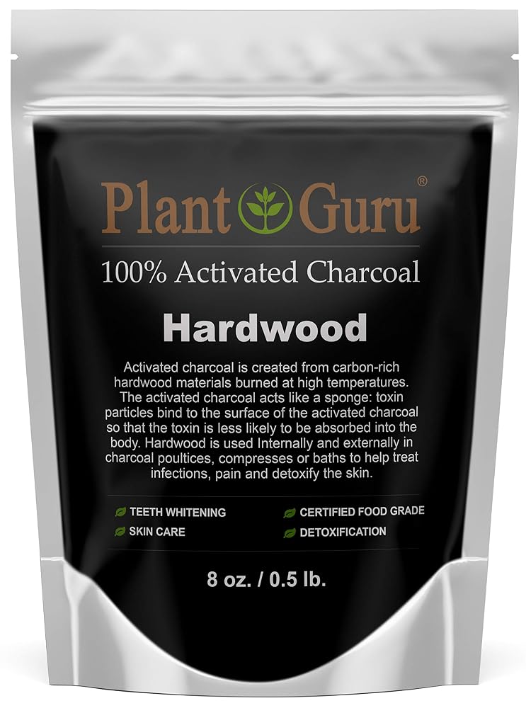 Plant Guru Activated Charcoal Powder Food Grade - 8 oz