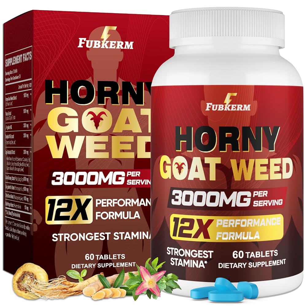 Fubkerm Horny Goat Weed 12 in 1 Male Performance - 60 Tablets
