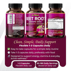 GriMed Beet Root 1500mg with Grape Seed Extract - 180 Capsules - image 9