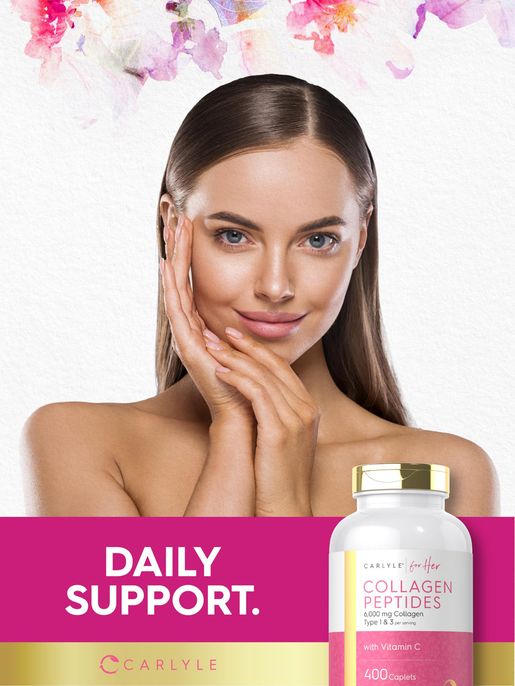 Carlyle Collagen Peptides 6000mg - 400 Caplets - image 6