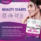 NATURE TARGET Multi Collagen Peptides Powder - 35 Servings - image 4