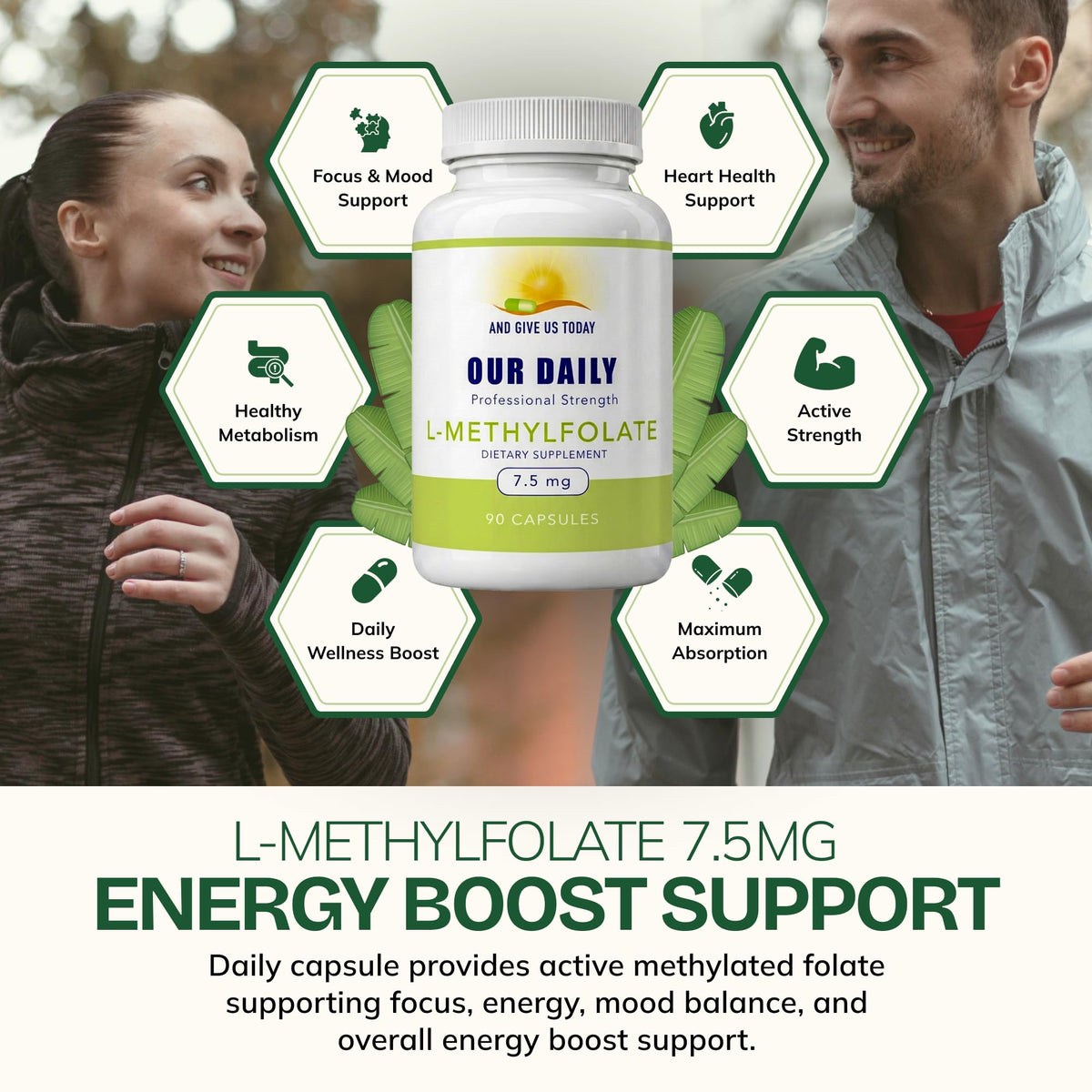 Our Daily Vites L-Methylfolate 7.5mg Vitamin B9 - 90 Capsules - image 4