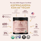 TRIBE ORGANICS Vegan Ashwagandha KSM-66 Supplement - 60 Capsules - image 2