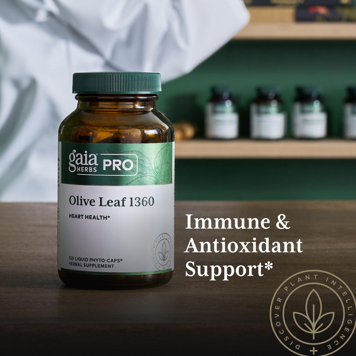 Gaia Herbs PRO Olive Leaf 1360 Immune & Heart Support - 120 Capsules - image 5