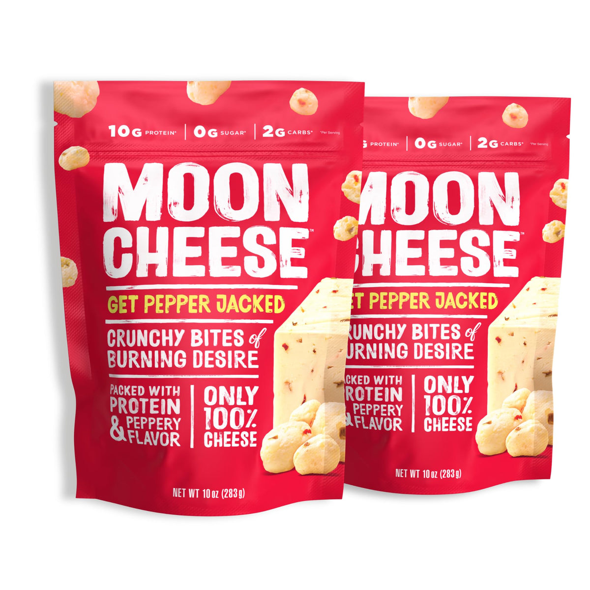 Moon Cheese Get Pepper Jacked Cheese Bites - 10 oz (2-Pack)