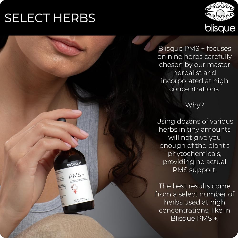 Blisque Natural PMS Support Supplement for Period Cramps - 59 Servings - image 7