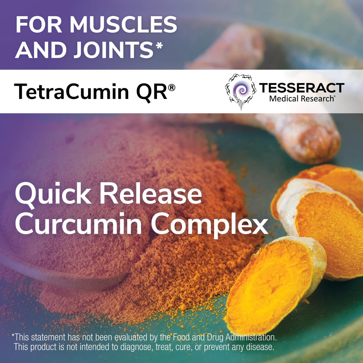 Tesseract Medical Research Tetracumin Joint & Muscle Supplement