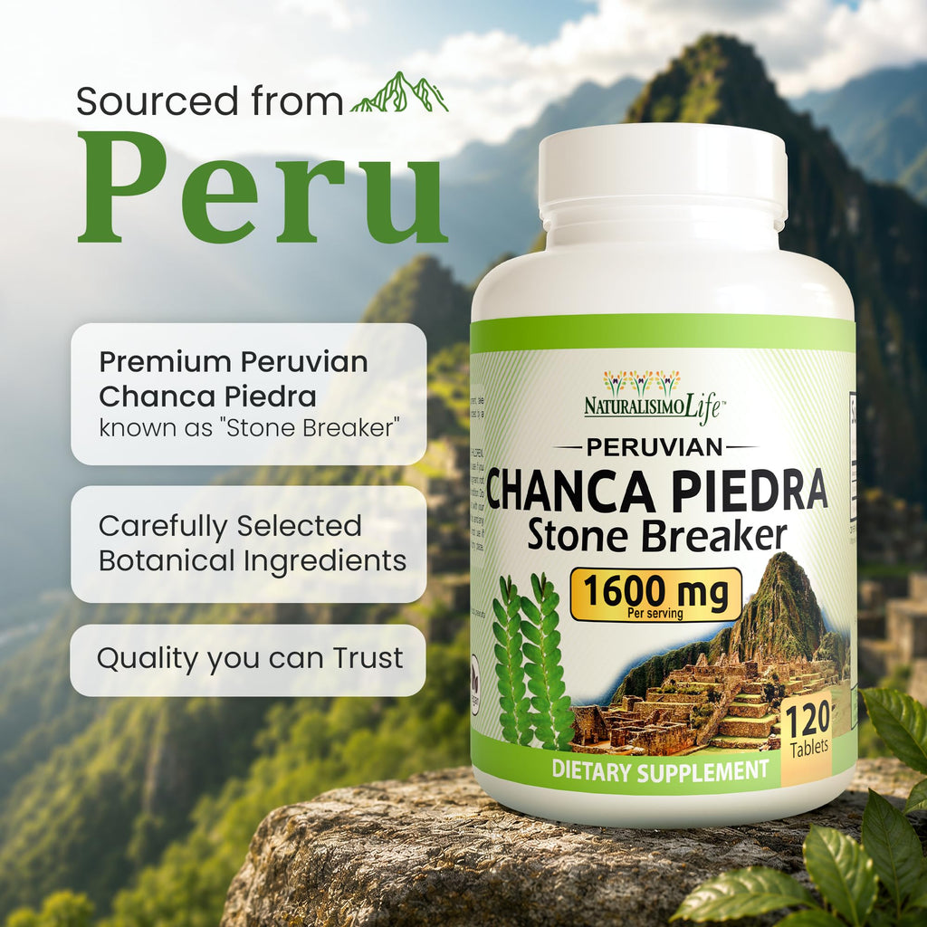 NaturalisimoLife Chanca Piedra 1600 mg - 120 Tablets - image 3