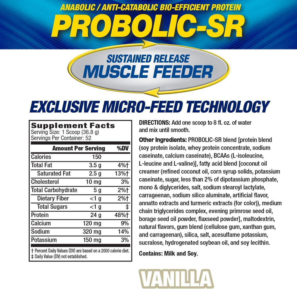 Maximum Human Performance Probolic-SR Sustained Release Protein Powder