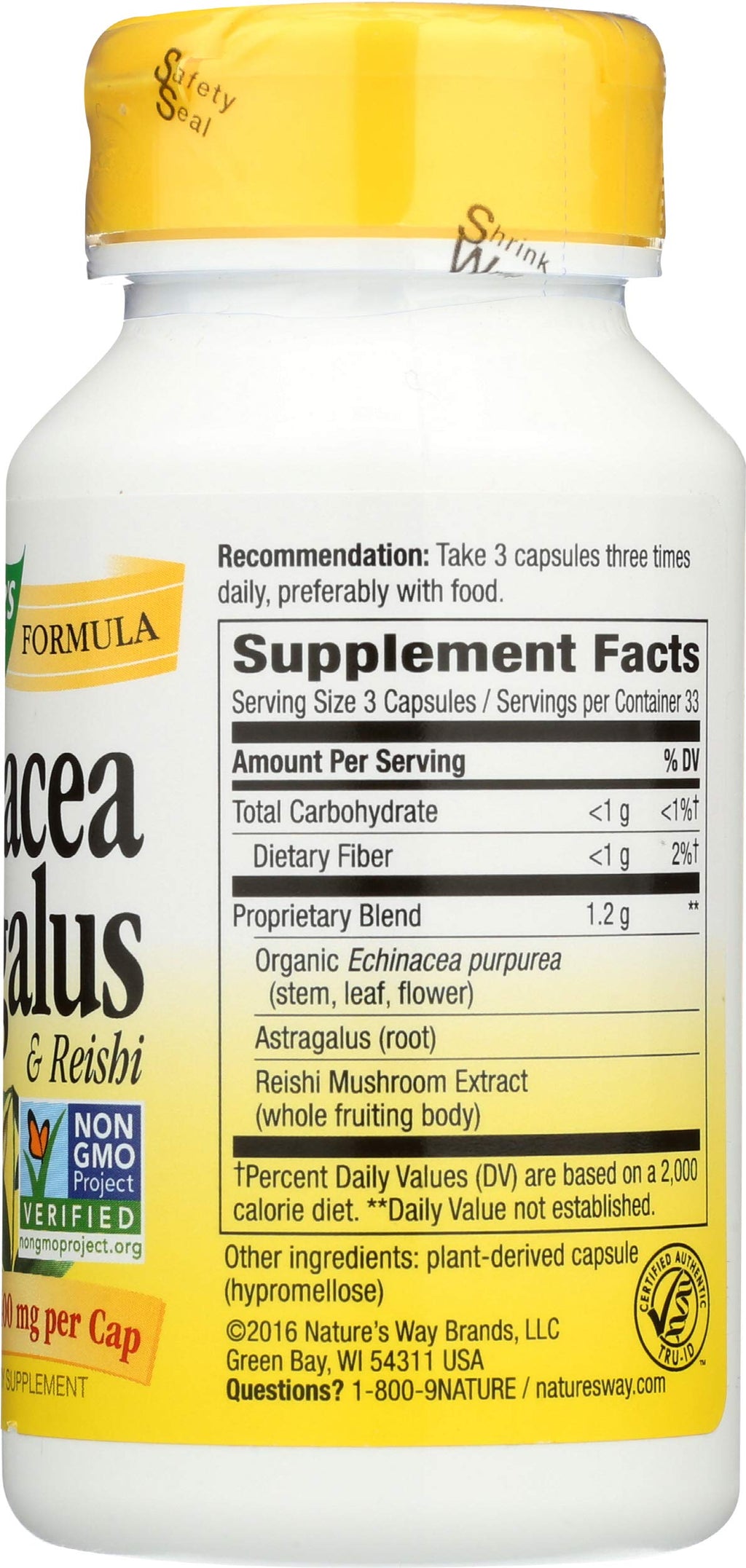 Nature's Way Echinacea Astragalus Reishi - 100 Capsules - image 6