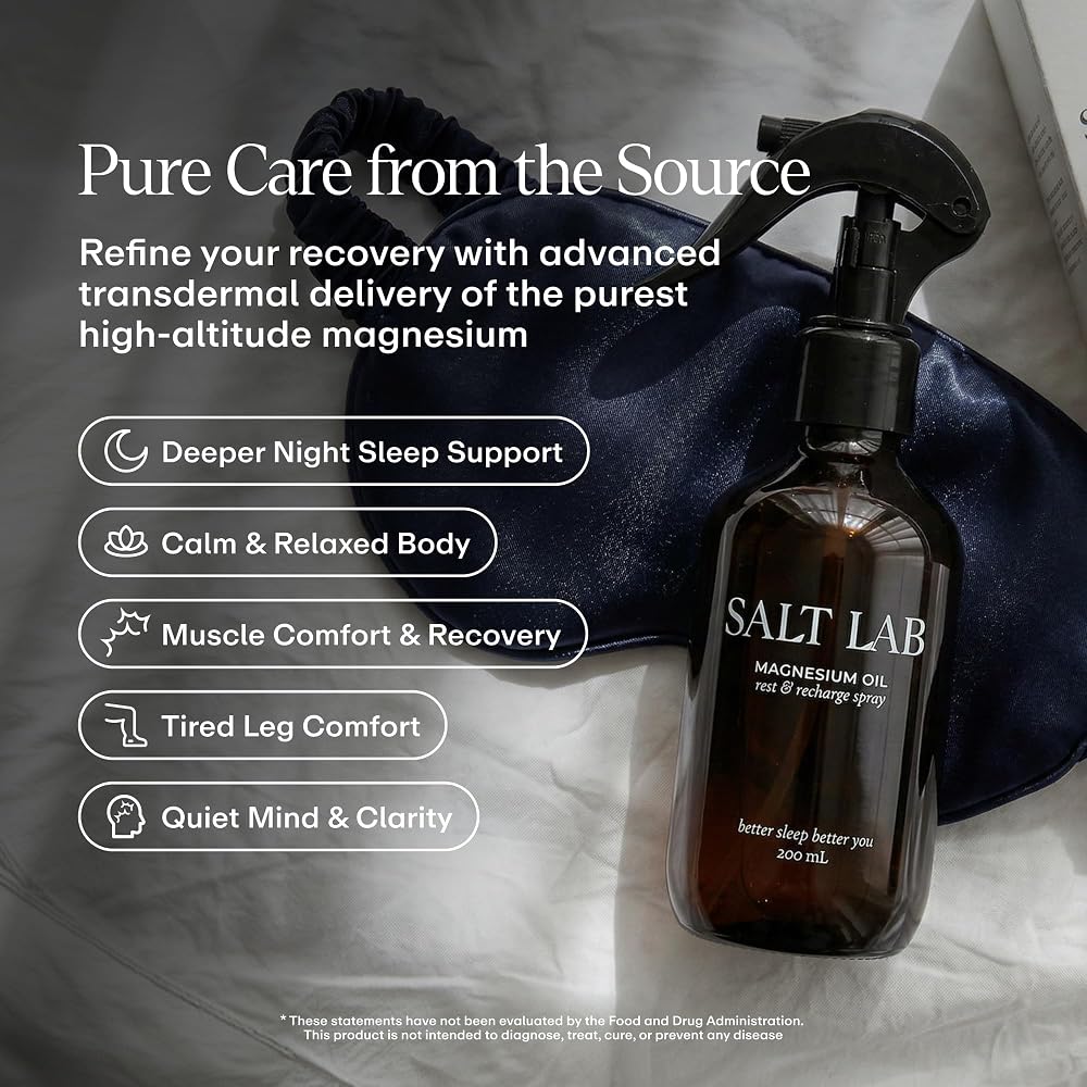 Salt Lab Magnesium Oil Spray for Sleep & Muscle Recovery - 6.8 Fl Oz - image 2