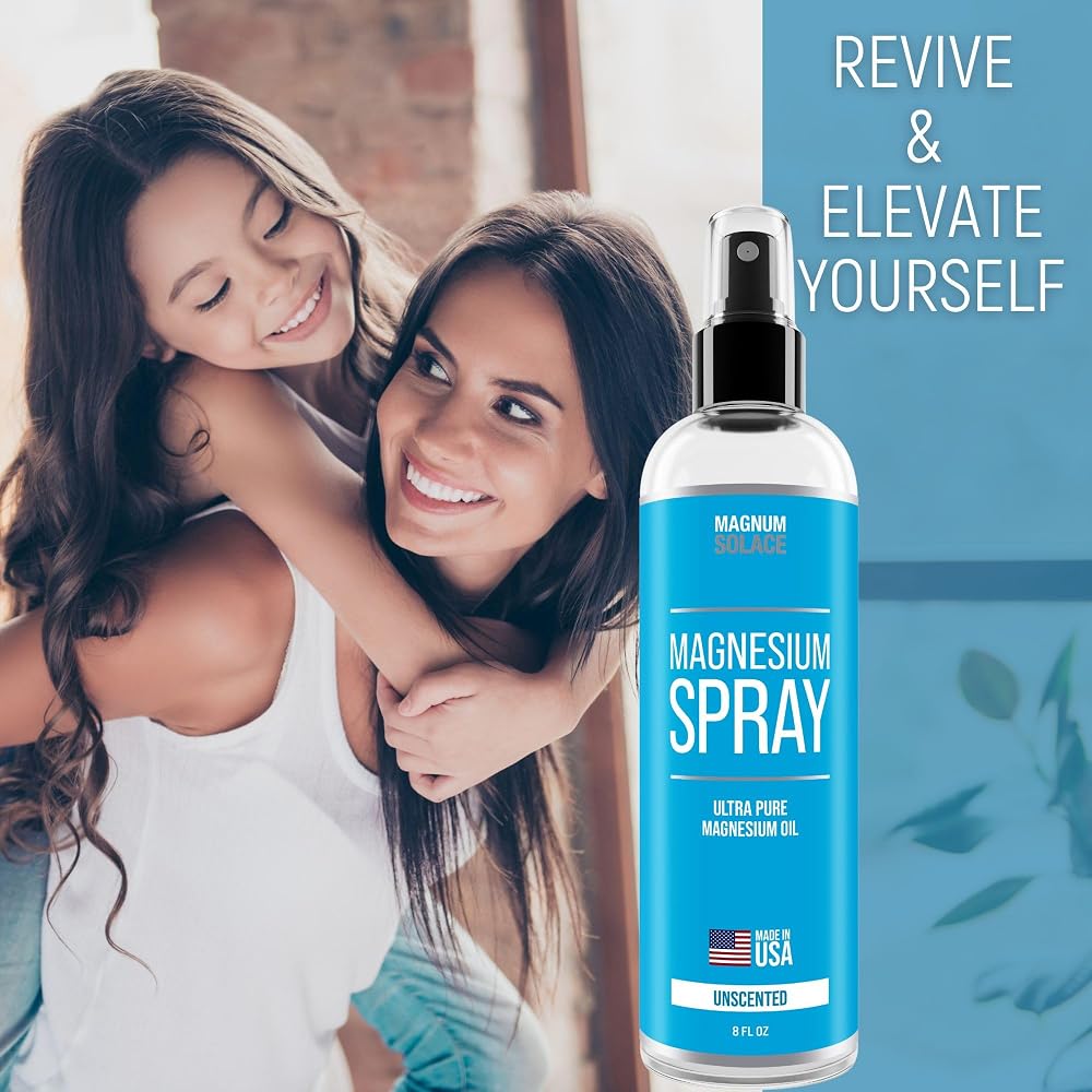 Magnum Solace Magnesium Spray - USP Grade Pure Magnesium Oil Spray