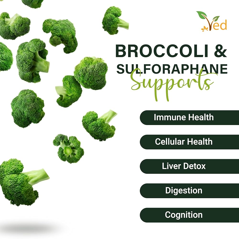 Ved Broccoli Sulforaphane 550 mg - 90 Capsules - image 2