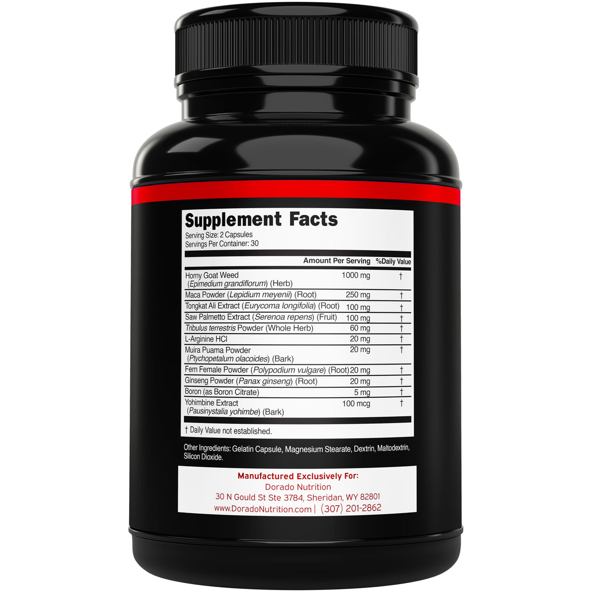 Dorado Nutrition Horny Goat Weed for Men - 60 Capsules - image 3