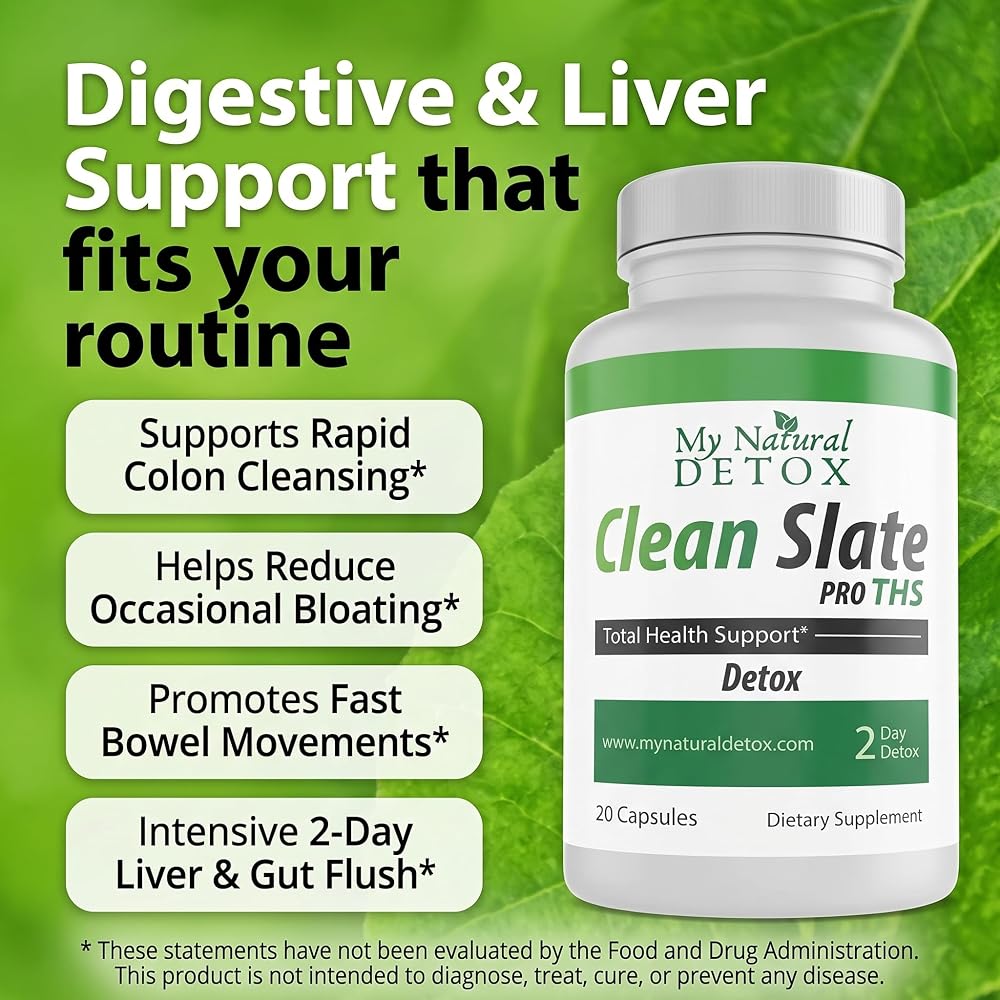 MyNaturalDetox Clean Slate Pro Detox & Cleanse - 20 Capsules - image 4