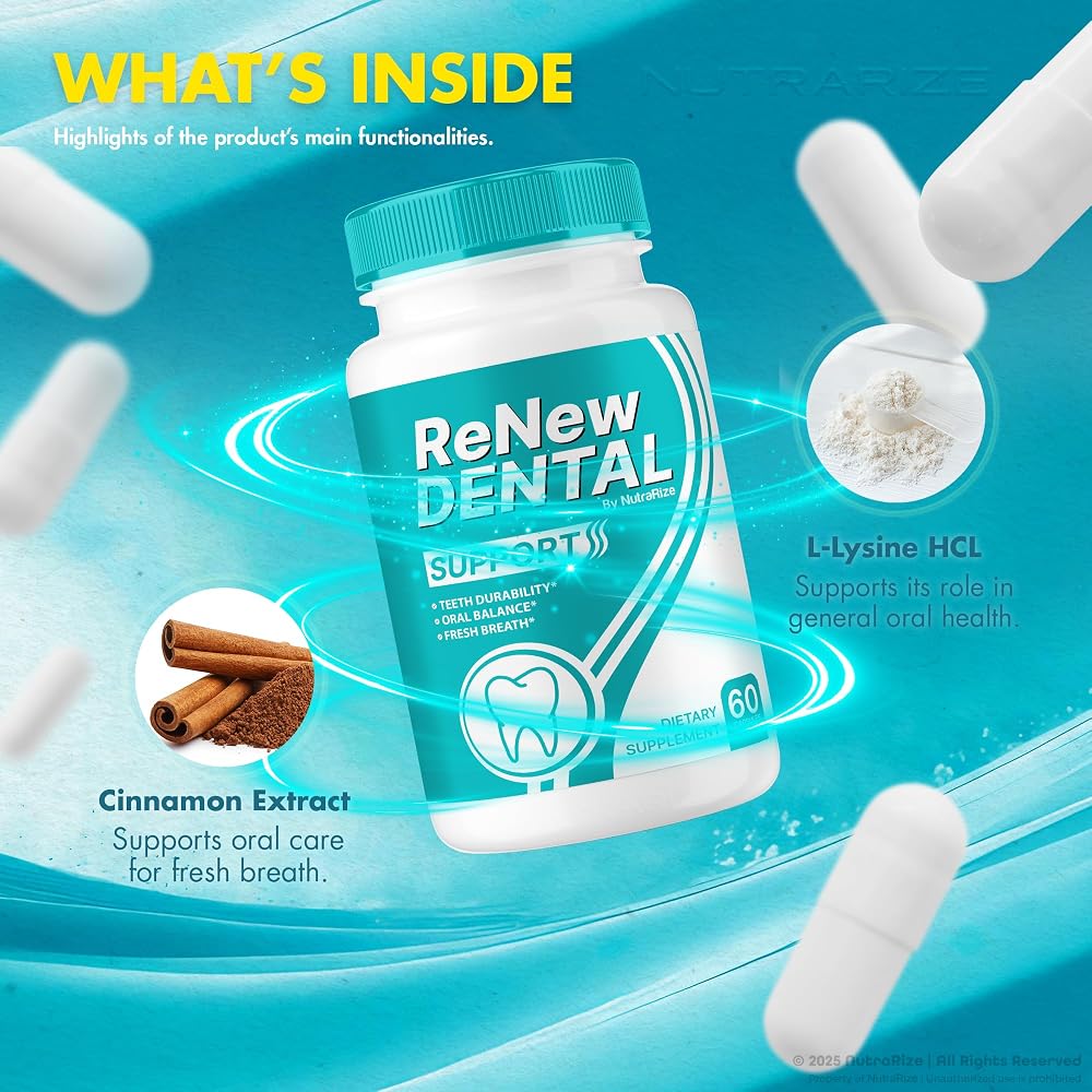 NutraRize Renew Dental Support Capsules for Oral Health - 120 Capsules - image 6