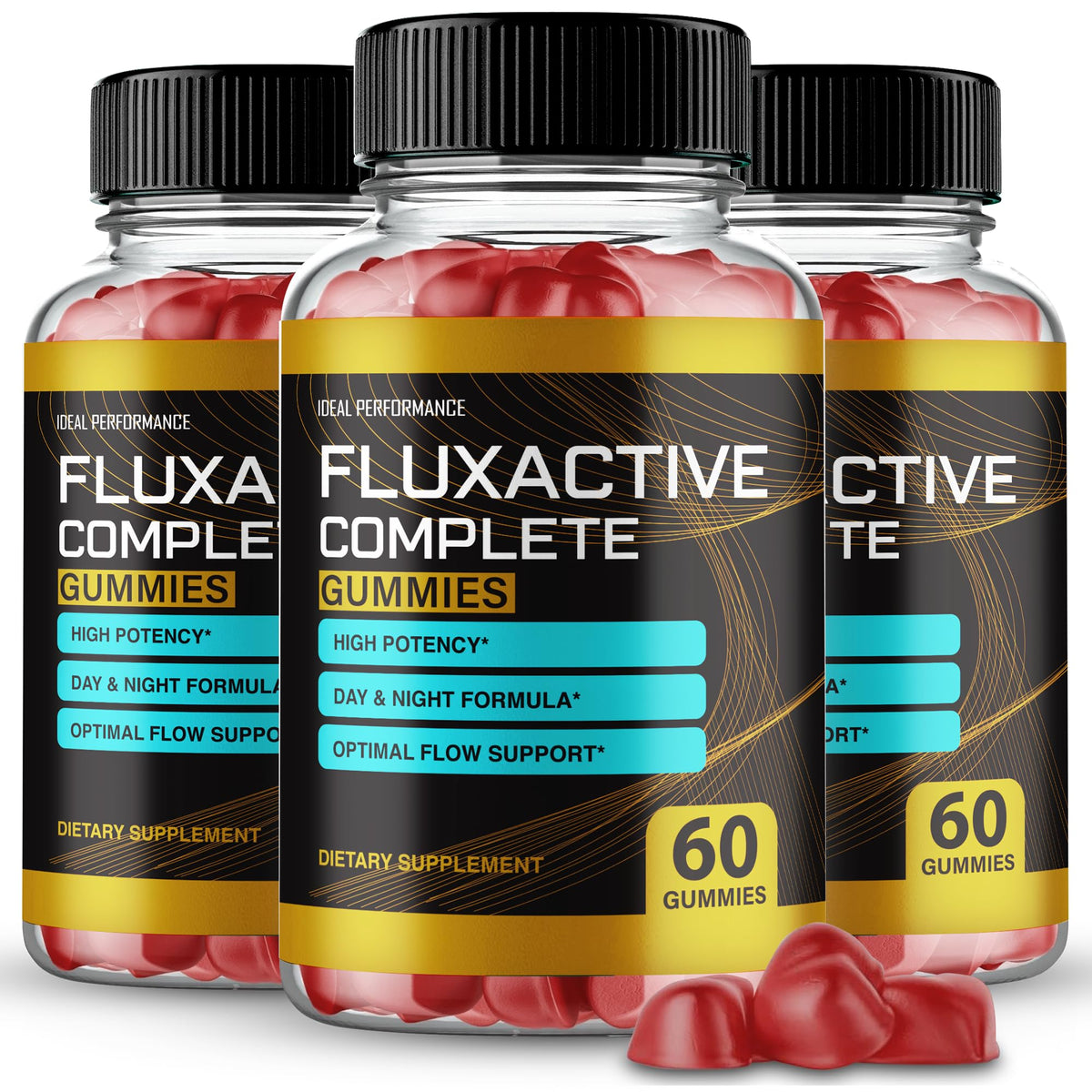 IDEAL PERFORMANCE Fluxactive Complete Gummies Max Strength - 180 Gummies