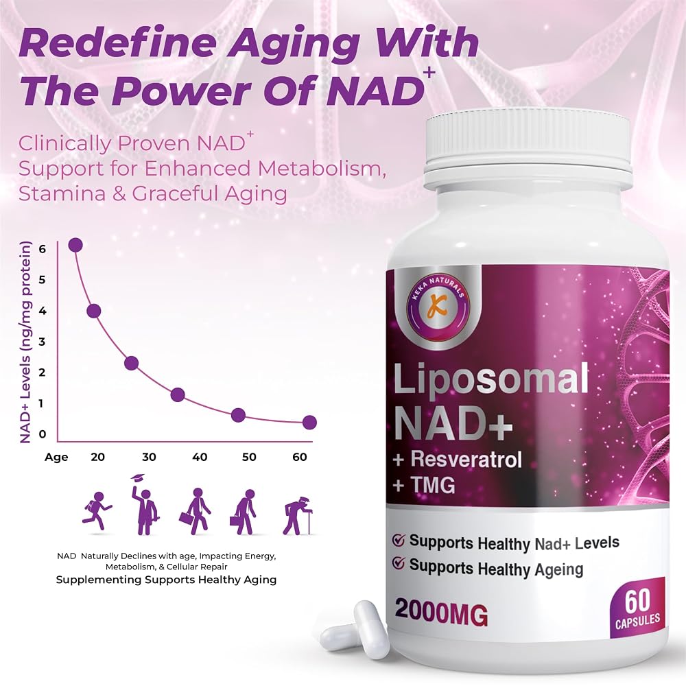 Keka Naturals NAD+ Resveratrol Complex - 60 Capsules - image 6