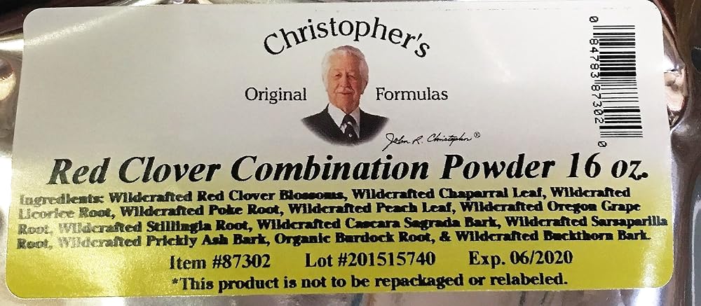 Christopher's Original Formulas Red Clover Combination Powder - 1 lb - image 2