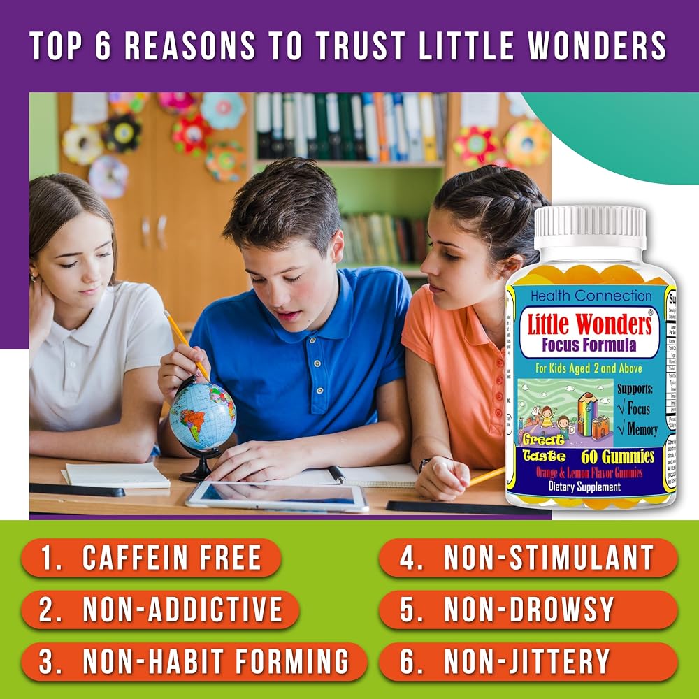 Little Wonders Kids Omega 3 DHA Gummies for Brain Health - 60 Gummies - image 4