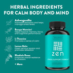 WellPath Zen Stress Relief & Mood Support Supplement - 180 Capsules - image 5