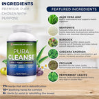 Miracles of Health Pura Cleanse Fiber Capsules - 180 Count - image 2