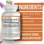 EXIR Saffron Supplement Stress Relief Formula - 180 Tablets - image 2