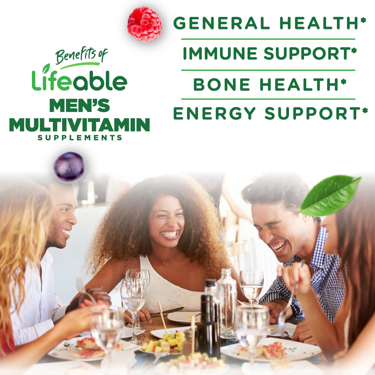 Lifeable Men's Multivitamin Gummies with 13 Nutrients - 90 Count - image 3