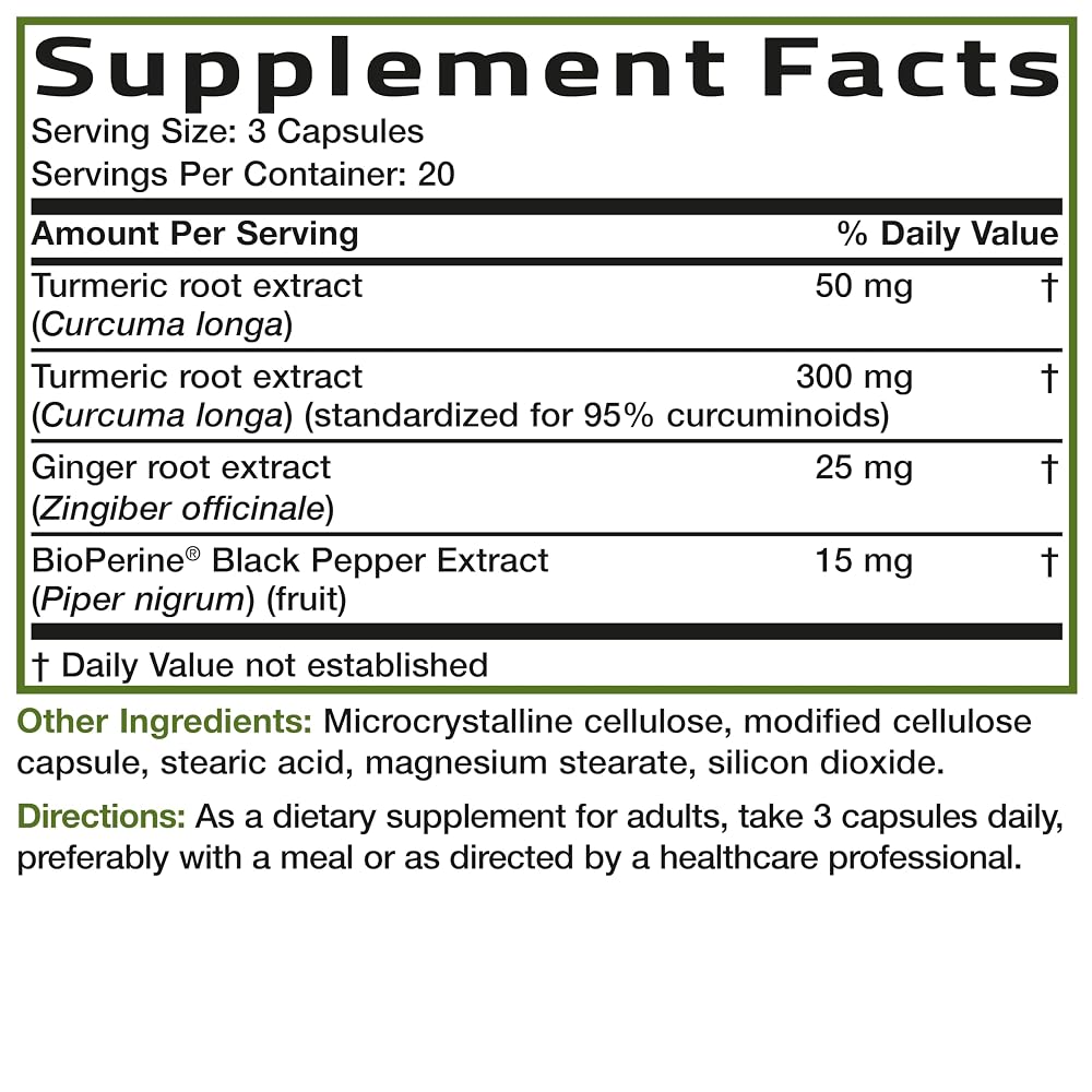 BRONSON Flavored Capsule adult Turmeric Strength Joint Health soy