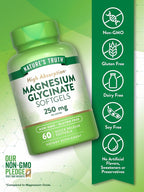 Nature's Truth Magnesium Glycinate 250mg - 60 Softgels - image 3