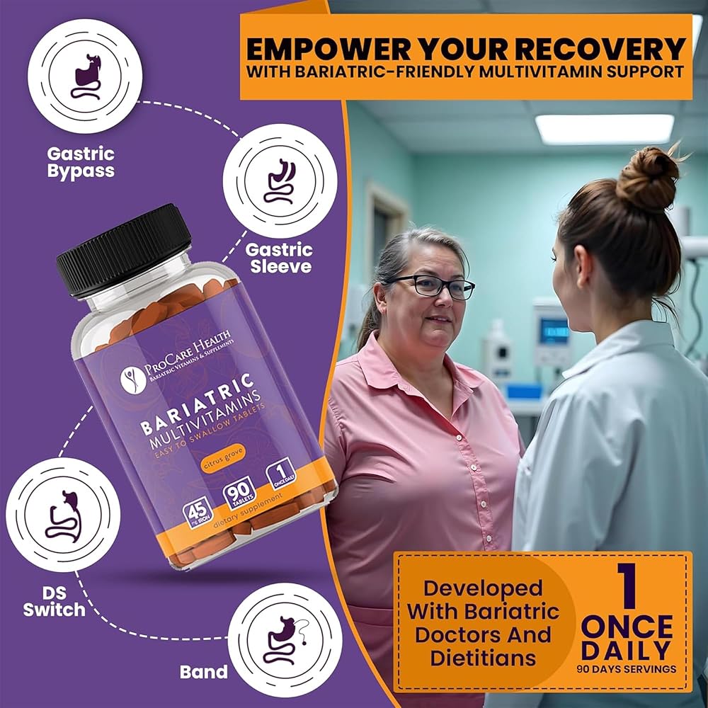 ProCare Health Bariatric Multivitamin with Iron 45mg (Easy to Swallow